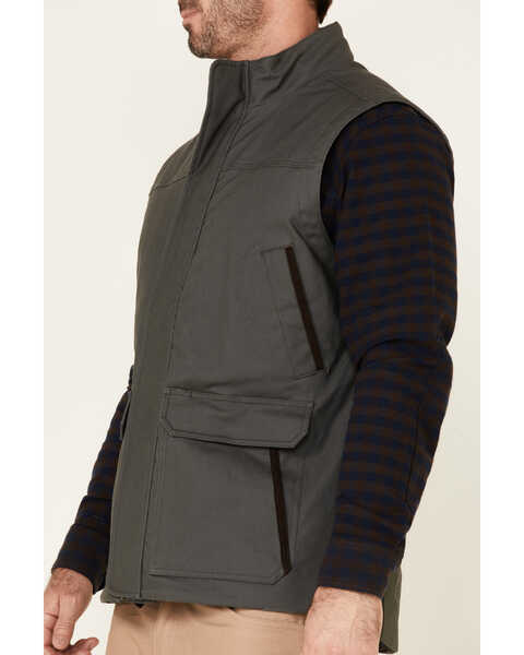 Image #3 - Hawx Men's Dark Gray Tejon Insulated Stretch Zip-Front Work Vest , Dark Grey, hi-res