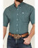 Image #3 - Cinch Men's Geo Print Short Sleeve Button-Down Western Shirt, Teal, hi-res