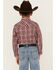Image #4 - Wrangler Retro Boys' Plaid Print Long Sleeve Snap Western Shirt, Red, hi-res