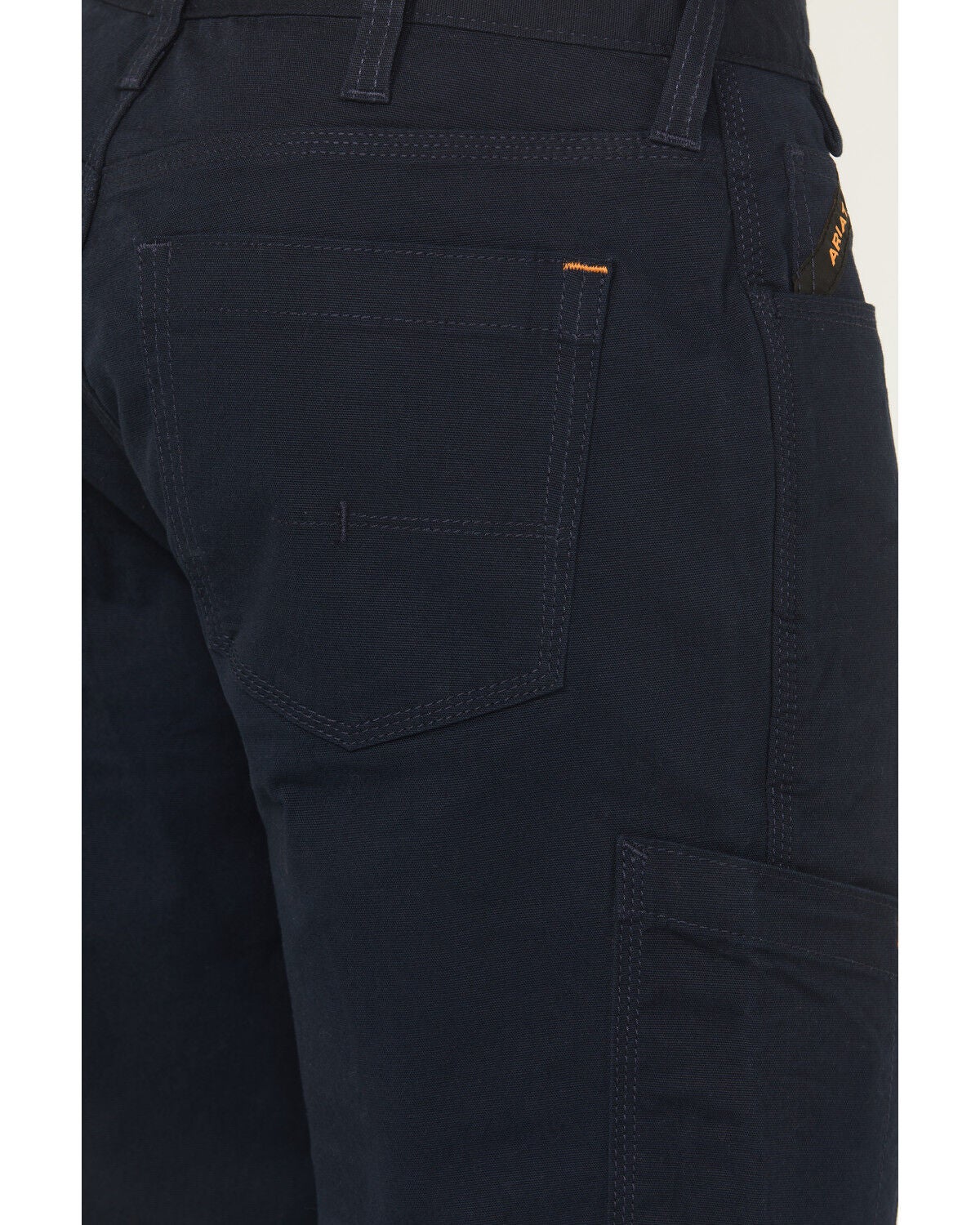 Image #4 - Ariat Men's Rebar M4 Made Tough Durastretch Straight Canvas Pants, Navy, hi-res