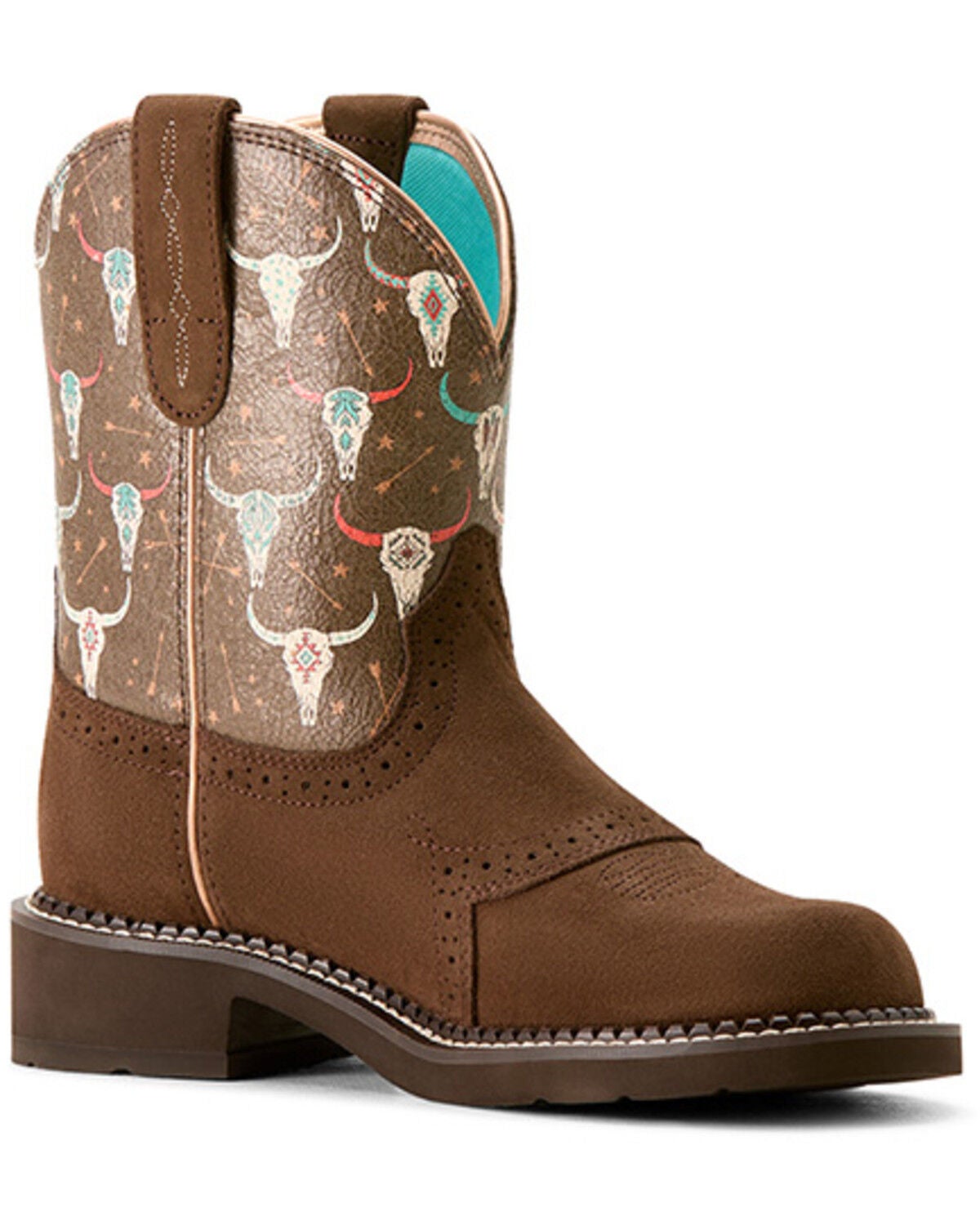 Ariat Women's Fatbaby Heritage Western Boots - Round Toe, Brown, hi-res