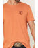 Image #4 - RANK 45® Men's Cowboy Logo Short Sleeve Graphic T-Shirt, Orange, hi-res