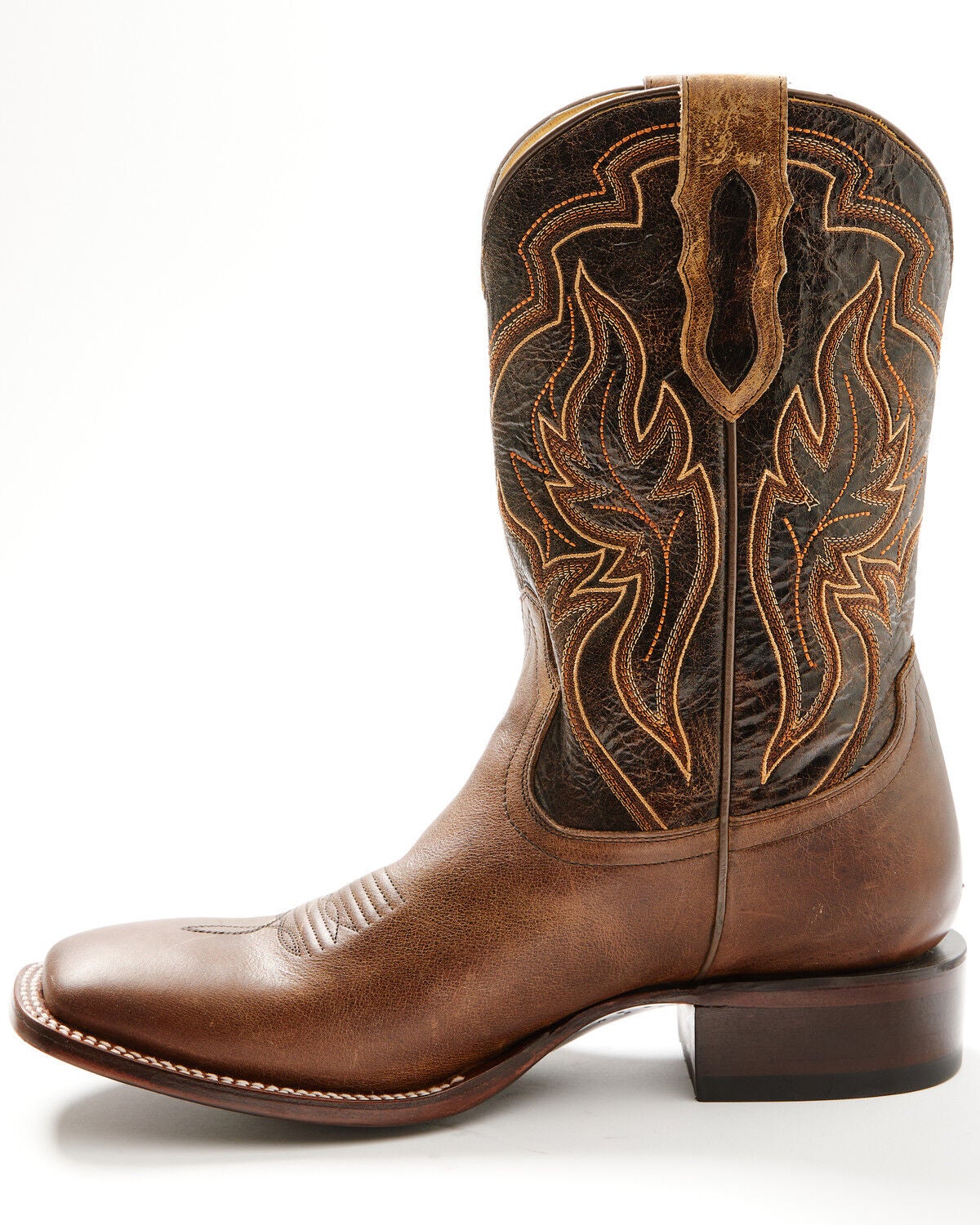 Image #3 - Cody James Men's Harper Western Boots - Broad Square Toe, Brown, hi-res