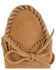 Women's Minnetonka Kilty Suede Softsole Moccasins, Taupe, hi-res