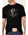 Cody James Men's Shadow Skull Graphic Short Sleeve T-Shirt , Black, hi-res