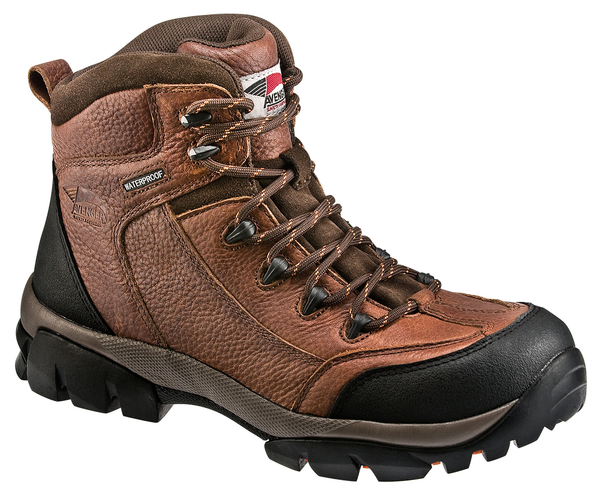 Image #1 - Avenger Men's Waterproof Breathable Work Boots - Soft Toe, , hi-res
