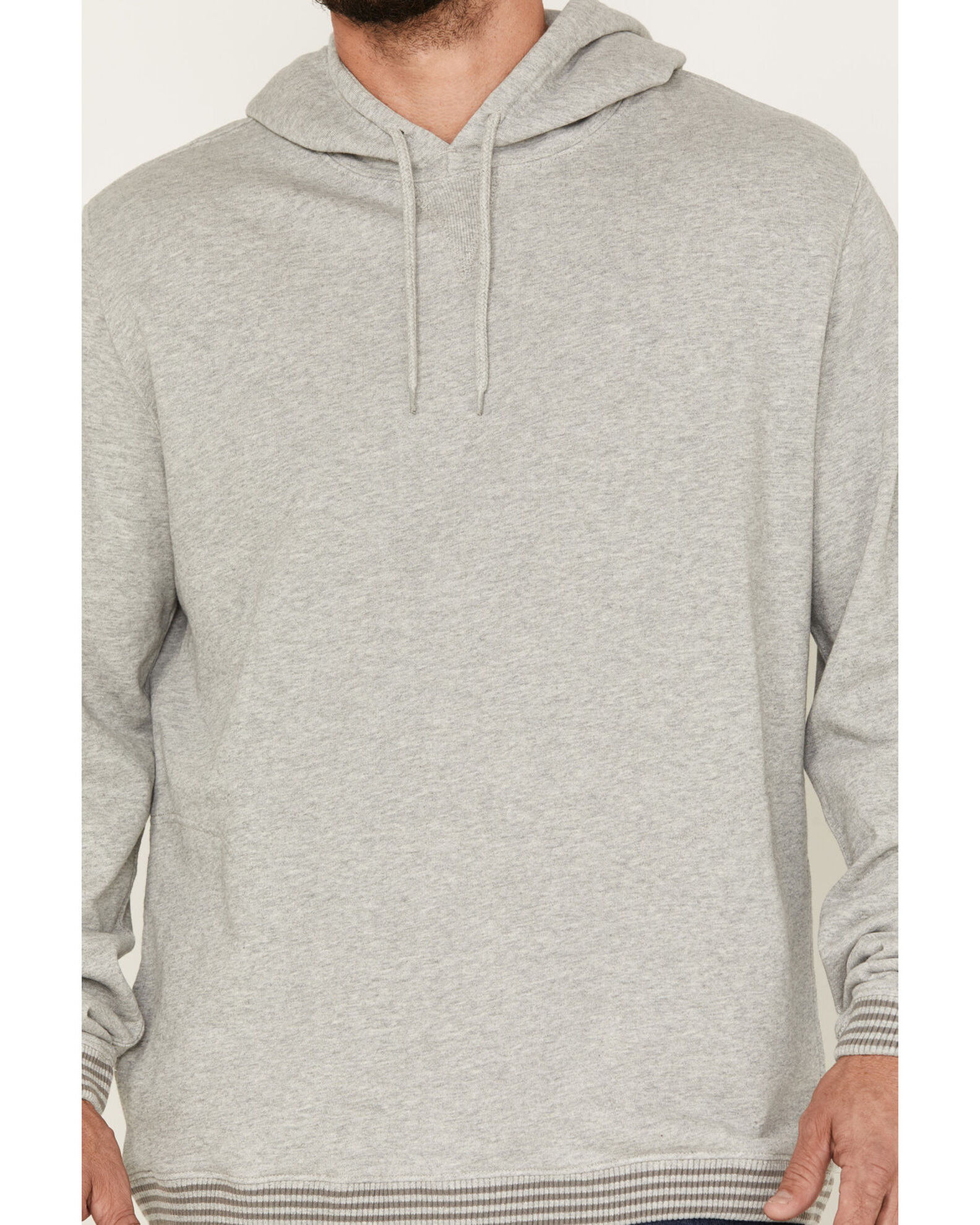 Image #3 - Brixton Men's Collegiate Pocket Hooded Sweatshirt, Heather Grey, hi-res