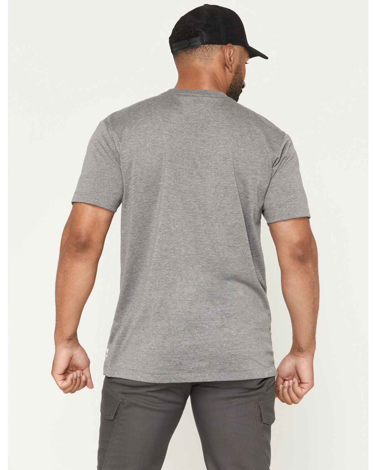 Image #4 - Thorogood Men's Wing & Wheel Short Sleeve Graphic Work T-Shirt, Heather Grey, hi-res