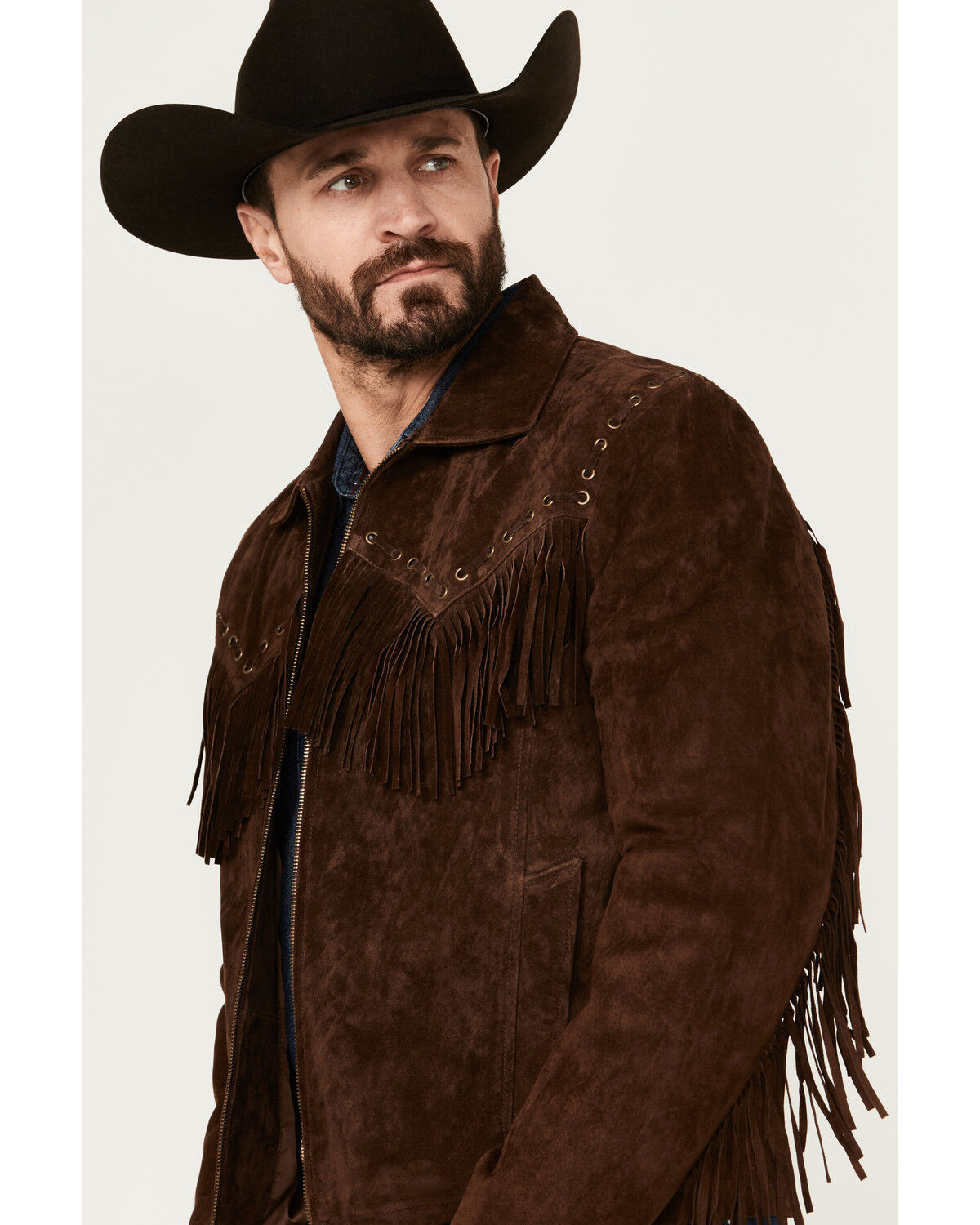 Image #2 - Scully Men's Leather Fringe Jacket, , hi-res