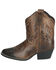 Image #3 - Smoky Mountain Women's Daisy Distressed Western Boots - Medium Toe , Brown, hi-res