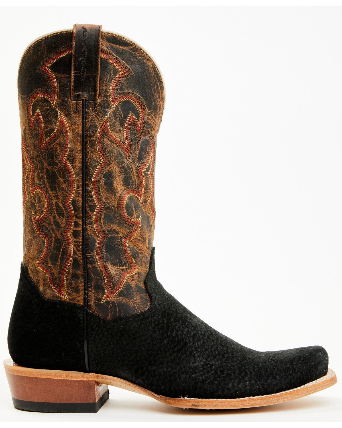 Image #2 - Dan Post Men's Cappy Exotic Carpincho Western Boots - Square Toe, Black, hi-res