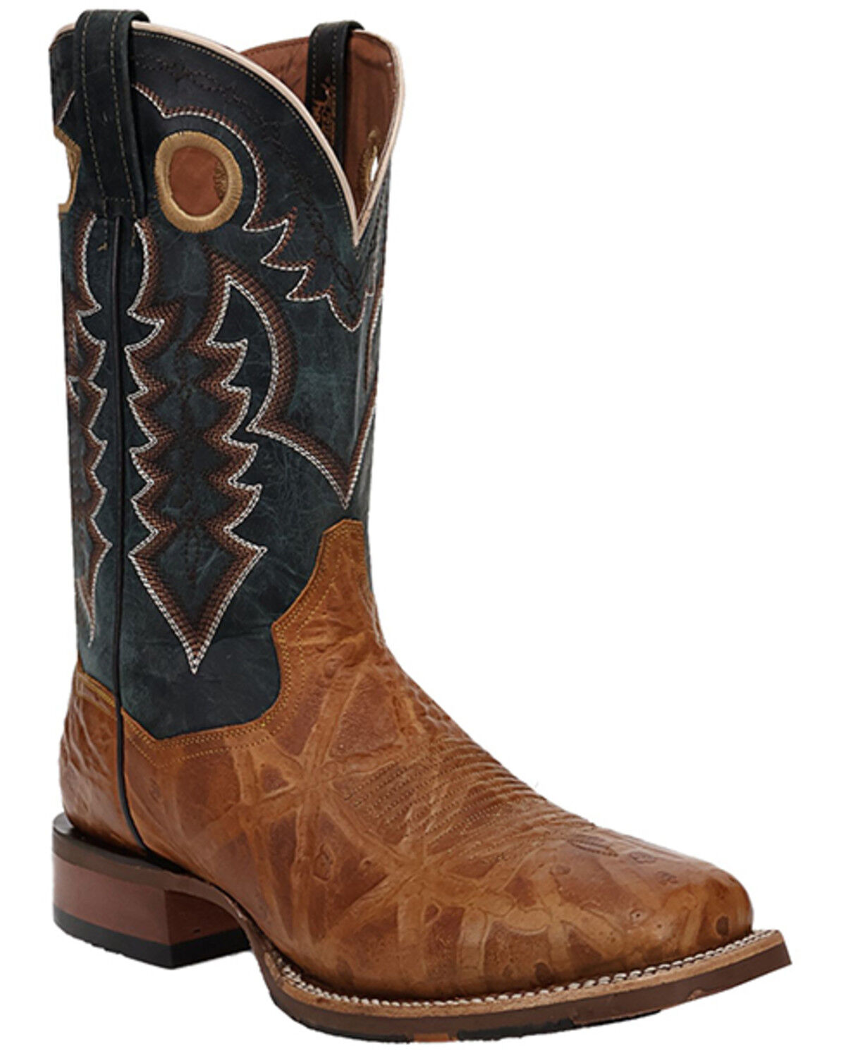 Image #1 - Dan Post Men's Pull-On Western Boots - Broad Square Boots, Honey, hi-res