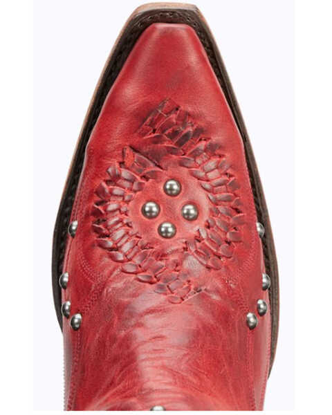 Image #5 - Lane Women's Cossette Western Boots - Snip Toe, Ruby, hi-res