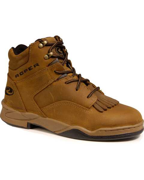 Roper Men's Honey Bun HorseShoes Classic Original Boots, Brown, hi-res