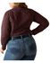 Image #2 - Ariat Women's Ancestry Print Team Kirby Long Sleeve Button-Down Western Shirt - Plus, Maroon, hi-res