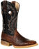 Image #1 - Durango Men's Rebel Pro Ostrich Western Boots - Square Toe, Black, hi-res