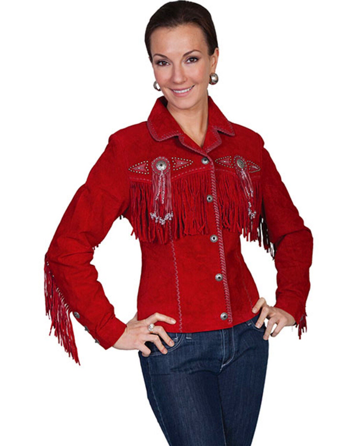 plus fringe jacket