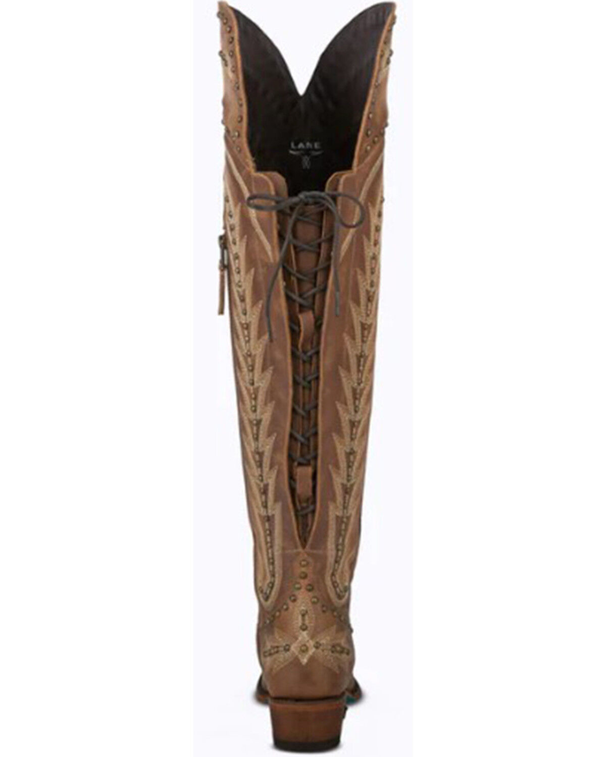 Image #5 - Lane Women's Lexington Western Boots - Snip Toe, Caramel, hi-res