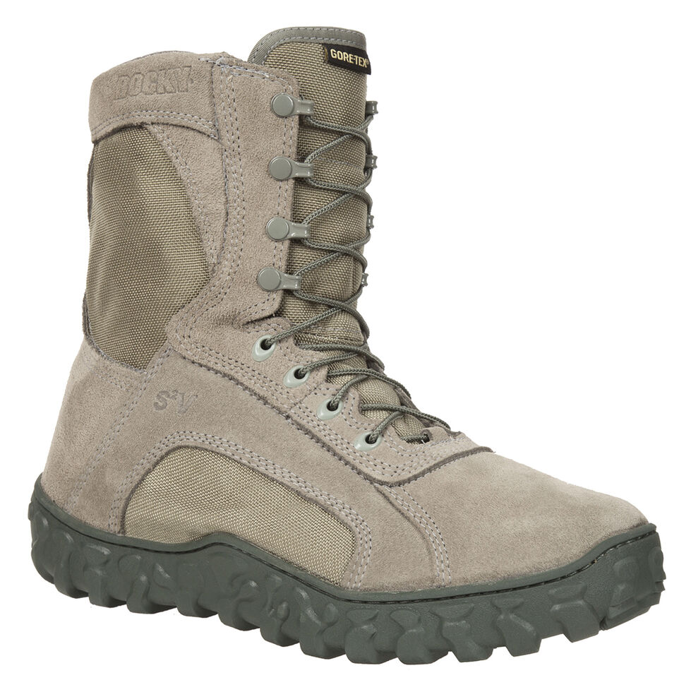 Rocky Men's S2V Soft Toe Vented Military Boots, Sage, hi-res