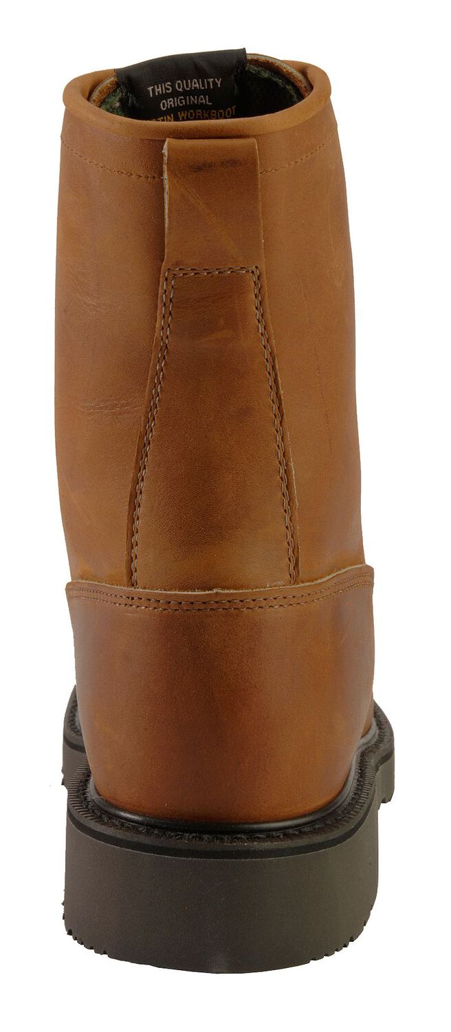 Image #7 - Justin Men's Cargo EH 8" Lace-Up Work Boots - Steel Toe, Bark, hi-res