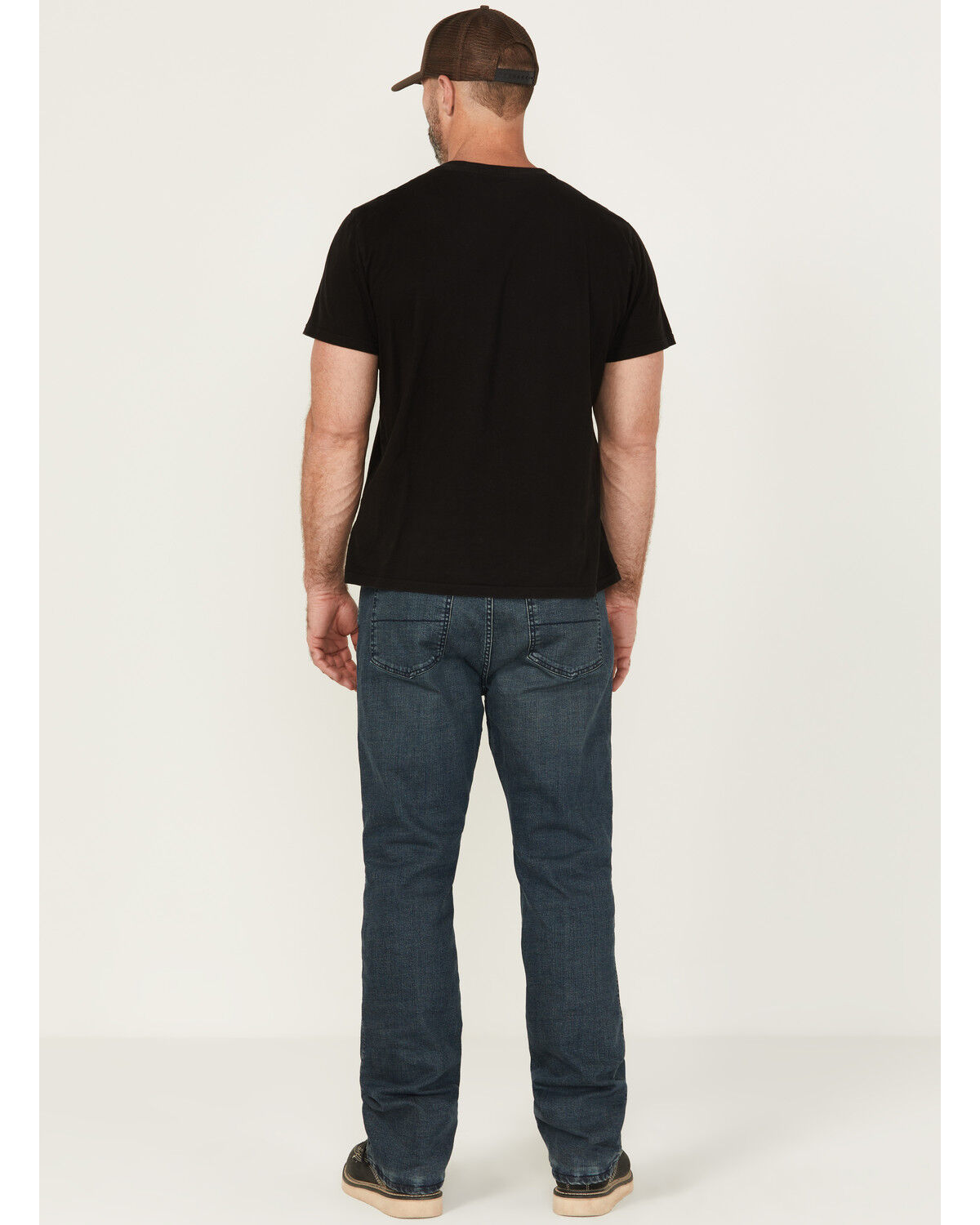 Image #3 - Hawx Men's Wellington Medium Wash Lined Straight Stretch Denim Jeans, Medium Wash, hi-res