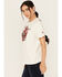 Image #3 - Idyllwind Women's Buck Off and Find Out Short Sleeve Graphic Tee, Ivory, hi-res
