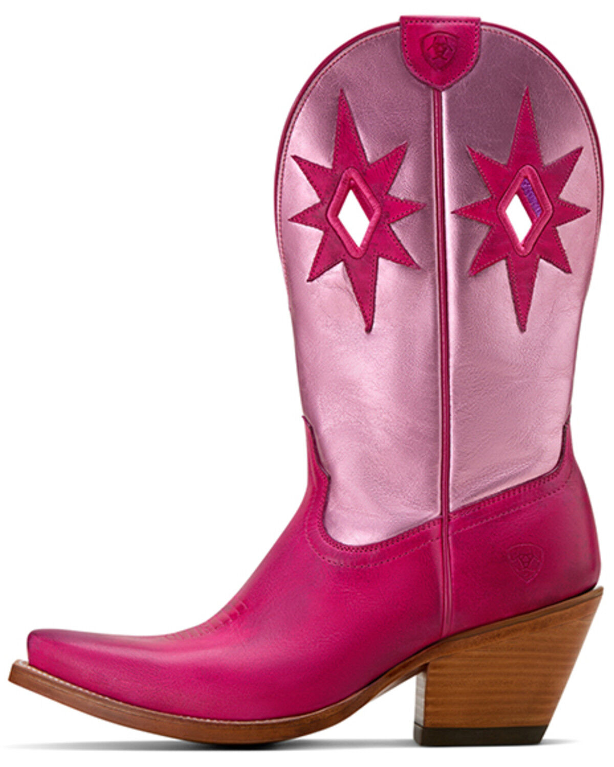 Image #2 - Ariat Women's Starlight Western Boots - Snip Toe, Pink, hi-res
