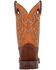 Image #9 - Durango Men's Rebel Saddle Western Boots - Broad Square Toe, Brown, hi-res