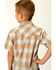 Roper Boys' Classic Grey Plaid Short Sleeve Snap Western Shirt , Grey, hi-res
