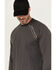 Image #2 - Cody James Men's FR Long Sleeve Raglan Crew Work Shirt, Charcoal, hi-res