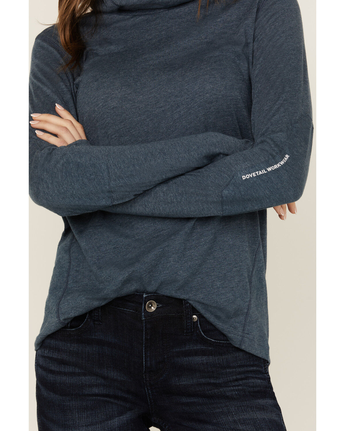 Image #3 - Dovetail Workwear Women's Sunbreaker Hoodie, Light Blue, hi-res