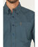 Image #3 - Cinch Men's Printed Long Sleeve Button-Down Western Shirt, Blue, hi-res