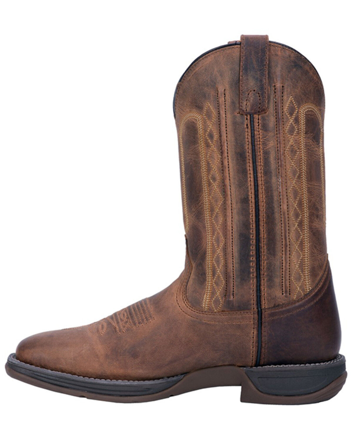 Image #3 - Laredo Men's Bennett Western Boots - Square Toe, Tan, hi-res