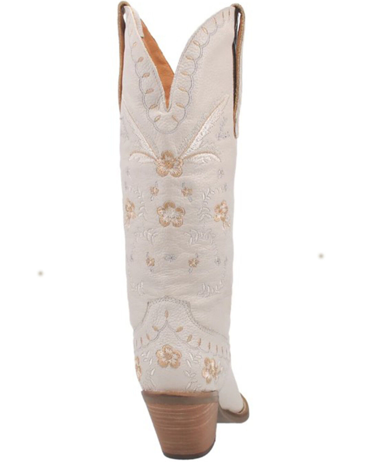 Image #5 - Dingo Women's Full Bloom Western Boots - Round Toe, White, hi-res