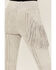 Wonderwest Women's Leather Fringe Pants, Grey, hi-res