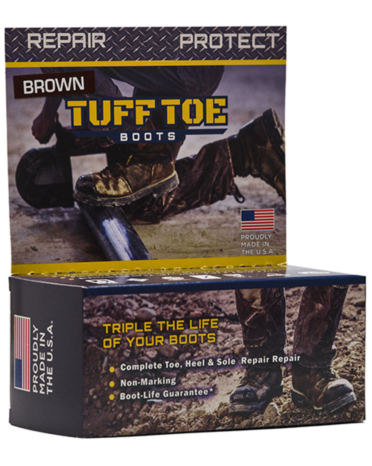 Tuff Toe Work Boot Toe Repair Kit, Brown, hi-res