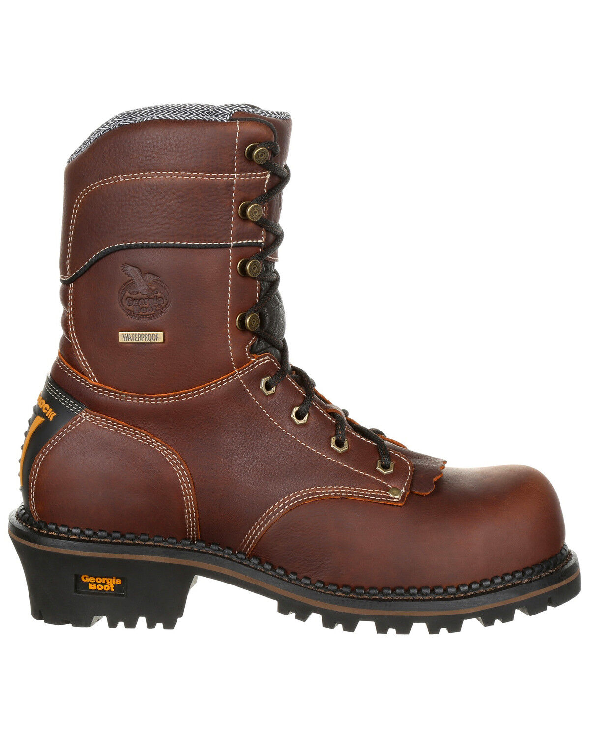 Image #2 - Georgia Boot Men's Amp LT Waterproof Logger Boots - Composite Toe, Brown, hi-res