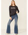 Image #2 - Dale Brisby Women's Rodeo Time Graphic Long Sleeve Top, Charcoal, hi-res