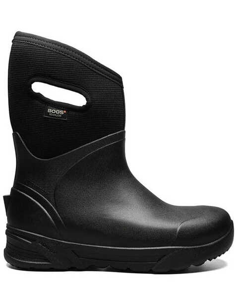 Image #2 - Bogs Men's Bozeman Mid Insulated Work Boots - Soft Toe, Black, hi-res