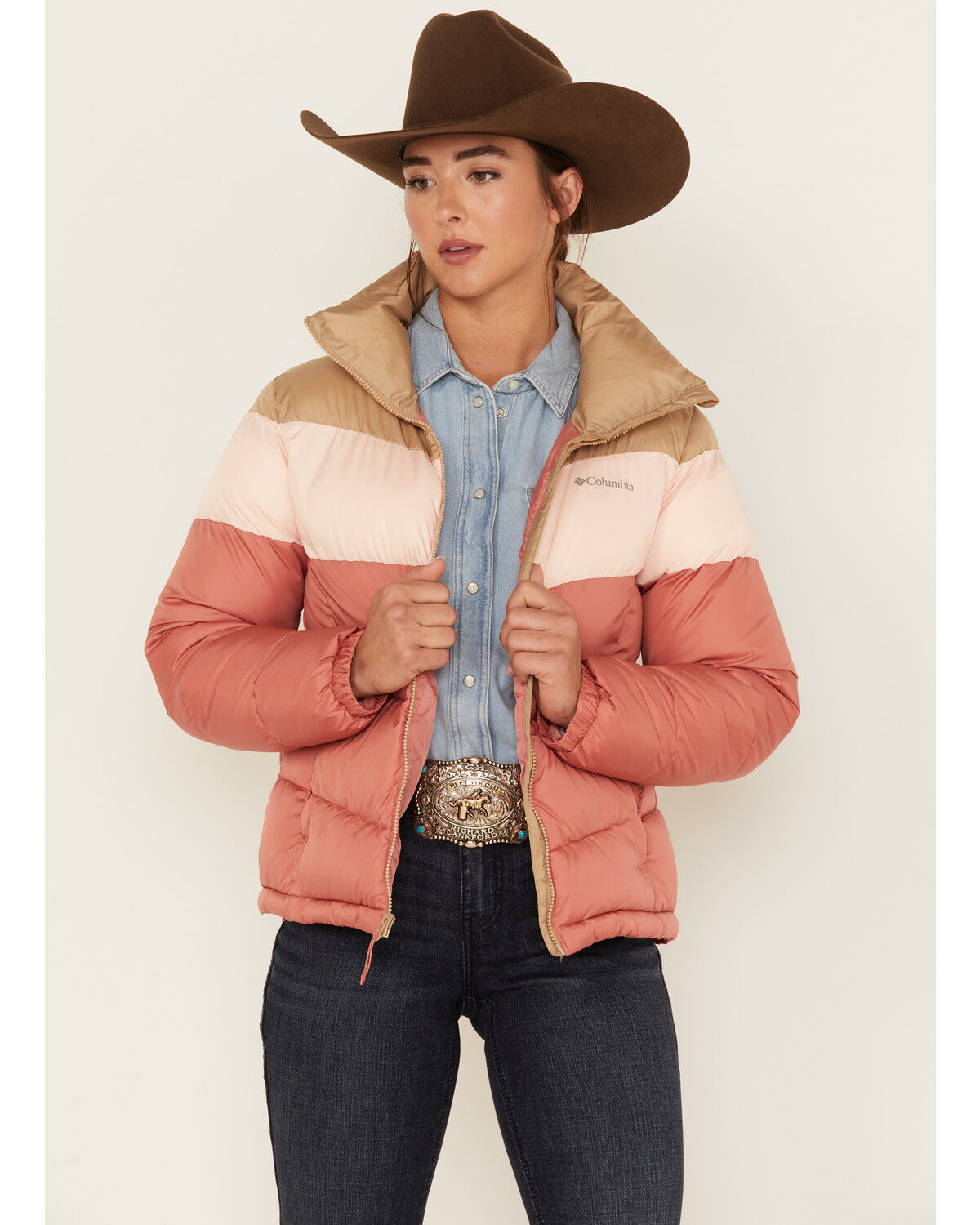 Image #1 - Columbia Women's Puffect™ Color Block Jacket, , hi-res
