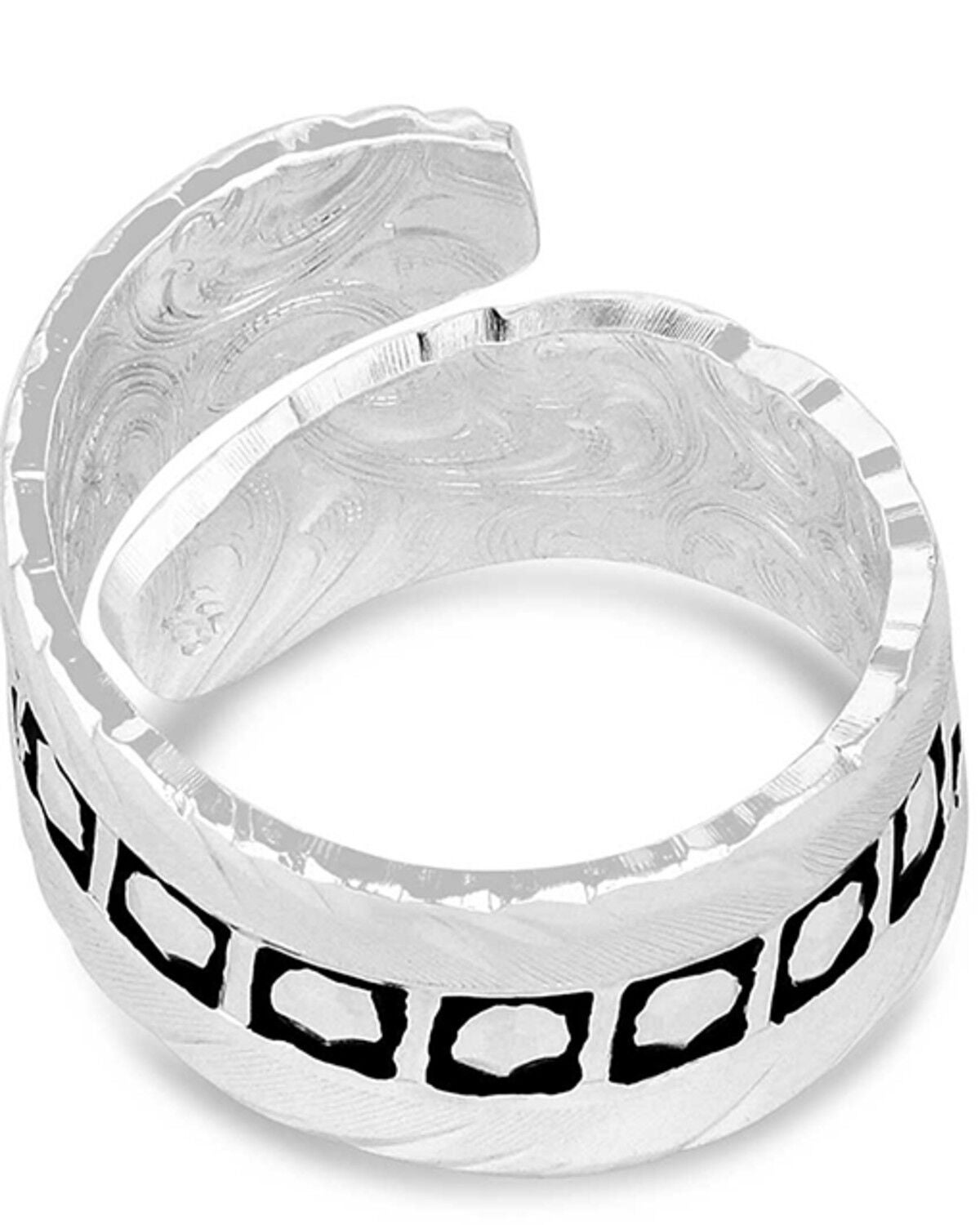 Montana Silversmiths Women's American Made Spirit Wrap Ring, Silver