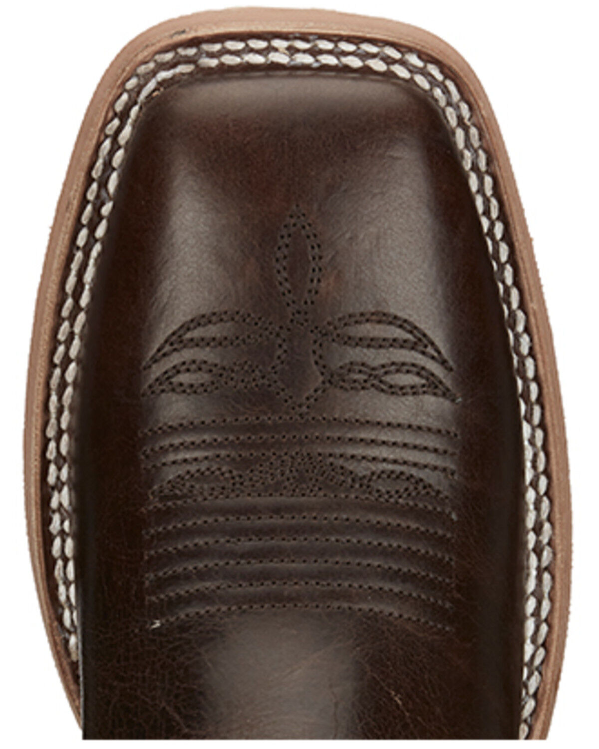 Image #6 - Justin Men's Lyle Umber Western Boots - Broad Square Toe, Dark Brown, hi-res