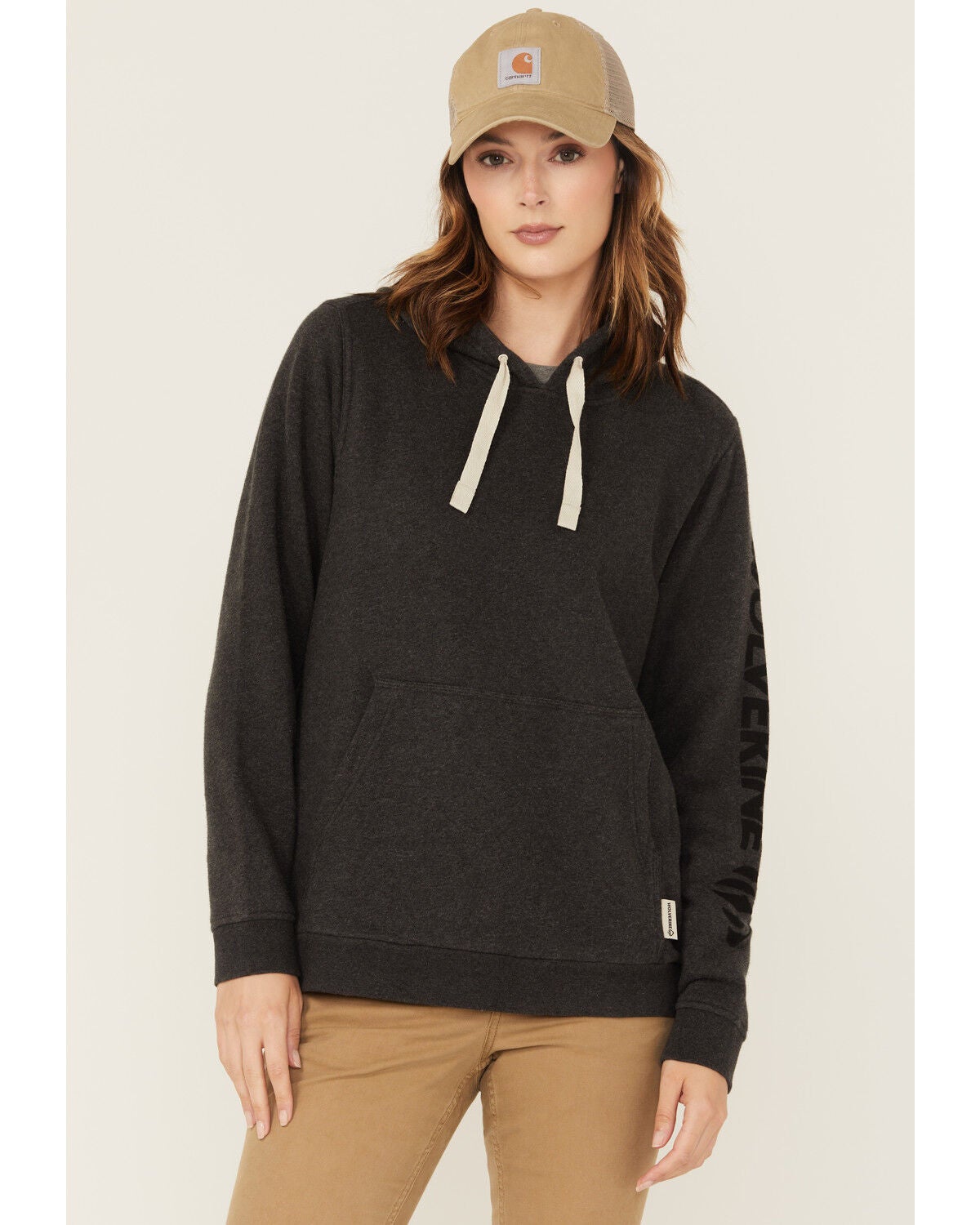 Wolverine Women's Midweight Graphic Hoodie, Heather Grey, hi-res