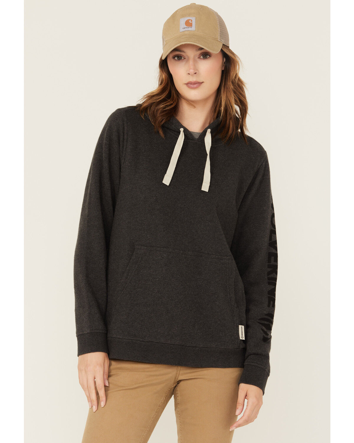 Image #1 - Wolverine Women's Midweight Graphic Hoodie, Heather Grey, hi-res