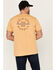 Image #4 - Brixton Men's Oath Logo Short Sleeve Graphic T-Shirt, Mustard, hi-res