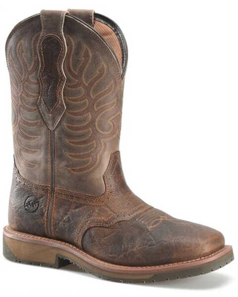 Double H Men's 11" Domestic Ice Roper Performance Western Boots - Broad Square Toe , Beige, hi-res