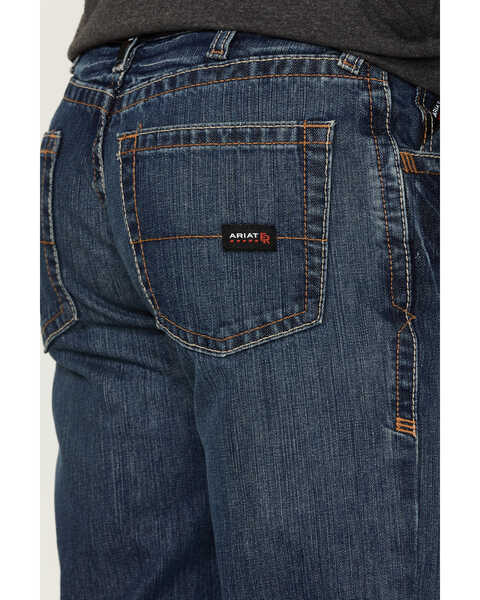 Image #4 - Ariat Men's FR M5 Straight Leg Work Jeans, Blue, hi-res