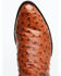 Image #6 - El Dorado Men's Exotic Full-Quill Ostrich Skin Western Boots - Round Toe, Cognac, hi-res
