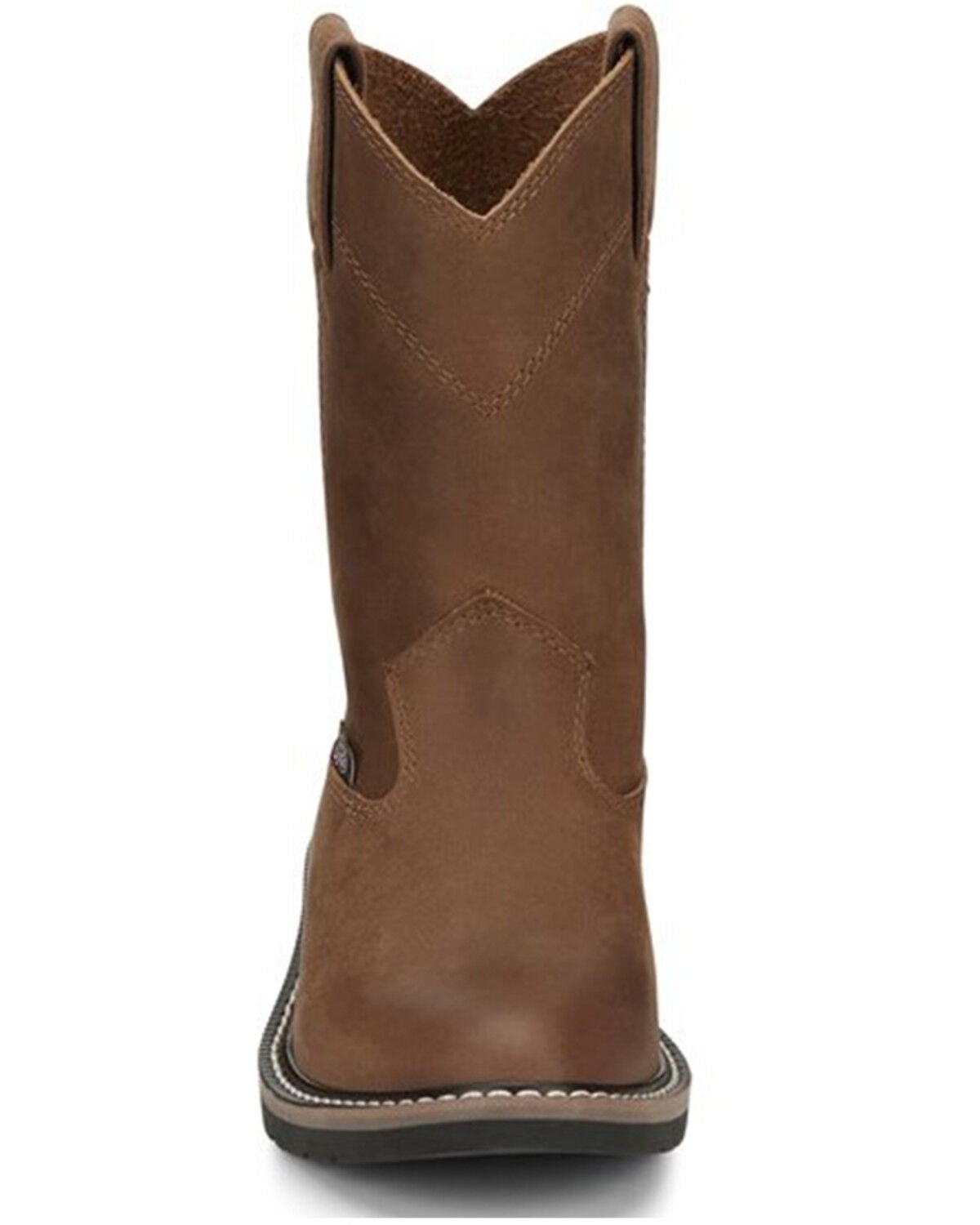 Image #4 - Justin Boys' Roper Western Boots - Round Toe, Brown, hi-res