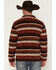 Image #4 - Cody James Men's Voyage Southwestern Striped Sherpa 1/4 Zip Pullover, Dark Red, hi-res